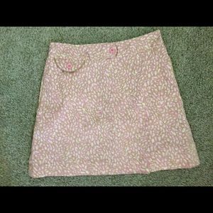 Pink print skort